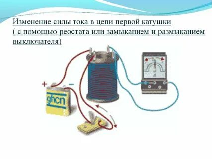 Сила тока в катушке 10а