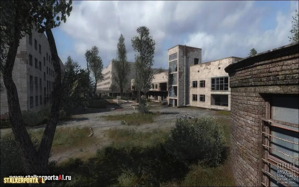 Absolute mod. Absolute structures Call of Pripyat. Absolute structures для сталкер. Сталкер Зов Припяти текстуры зданий. Текстура здания Припяти.