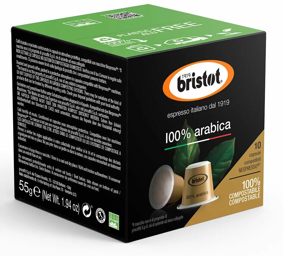 Кофе nespresso 100 шт. Espresso cremoso капсулы. неспрессо cremoso. bristot 100% арабика. кофе в капсулах арабика.