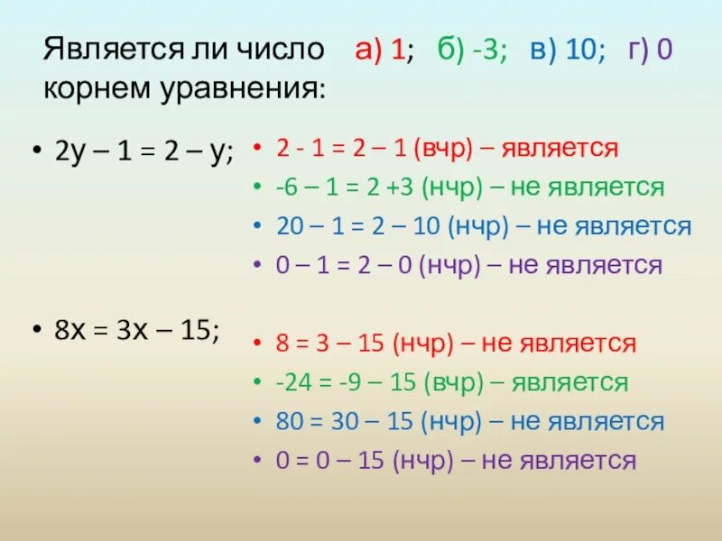 Является ли число корнем уравнения. Является ли число -2 корнем уравнения. Является ли число 3 корнем уравнения. Является ли 0 корнем уравнения.