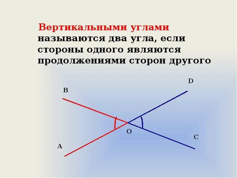 На сторонах вертикальных углов. Вертикальные углы. Смежные и вертикальные углы. Вертикальный угол это в геометрии. Понятие вертикальных углов.