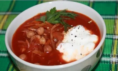 Борщ без картошки