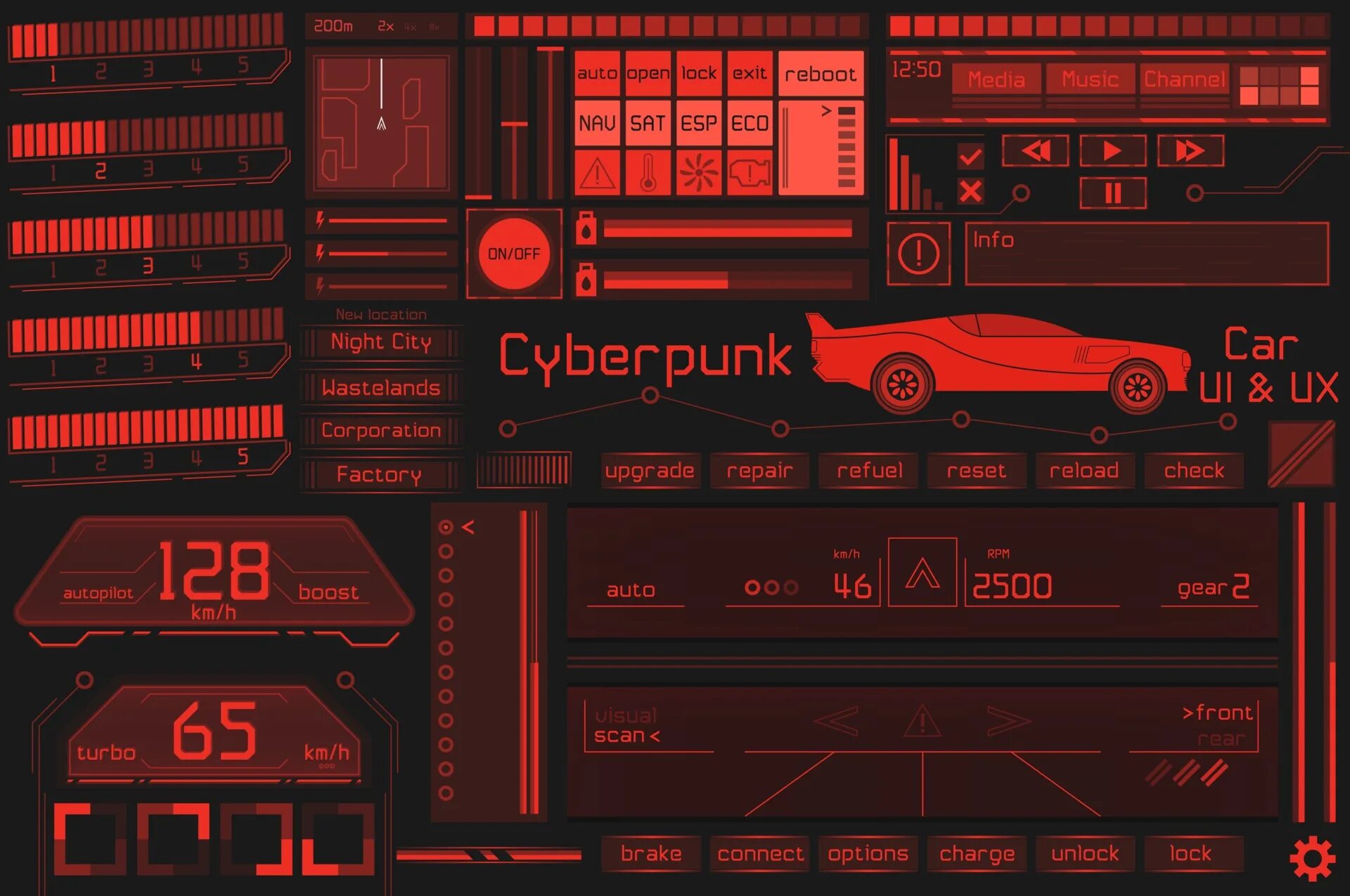 Native ui cyberpunk