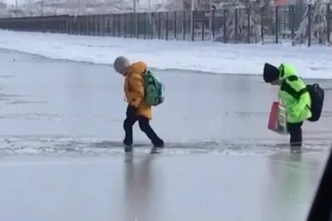11 января дети идут в школу