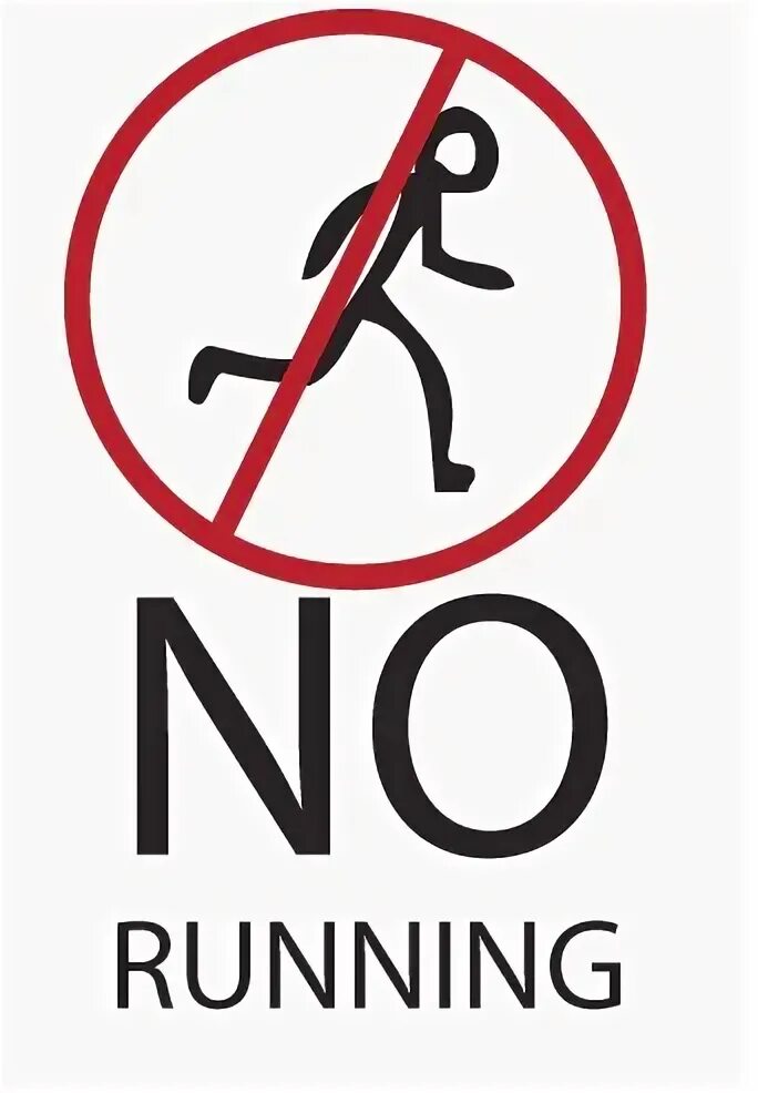 Running sign. Running sign
