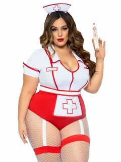 Comes with a matching nurse cap with patch detail and a toy stethoscope. 