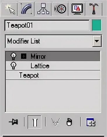 Modifier list. Modifier list