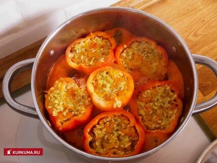 Перец фаршированный мясом овощами рецепт