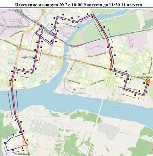 Маршрут движения автобусов череповец
