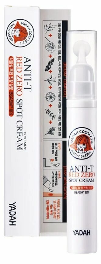 Yadah anti t red zero concealer. Yadah стик Anti-t Red Zero spot Cream. Anti Red Zero spot Cream. Точечный крем Anti-t Red Zero spotyadah. Yadah для проблемной кожи.