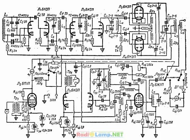 Схема кв приемника на лампах 6и1п. Ламповый трансивер и на 144мгц. Передатчик УКВ на 6н1п. Ламповый УКВ приемник схема. Укв 3 1