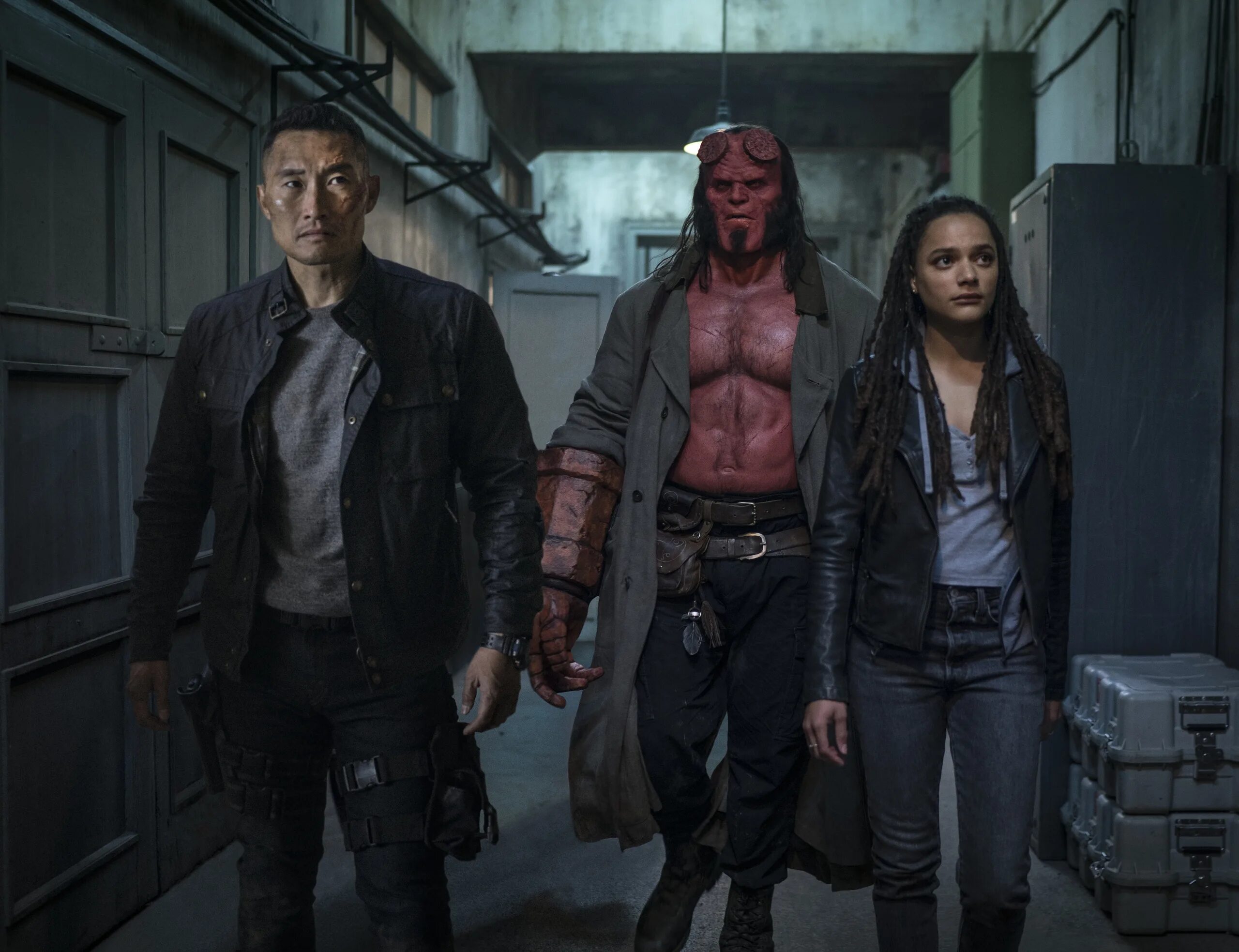 Новые кадры. Хеллбой 2019. Hellboy фильм 2019. Элис Монахан Хеллбой 2019. Хеллбой 2019 кадры из фильма.