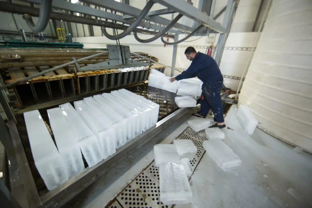 Ice factory. Ice factory