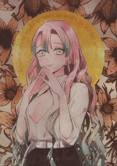 Kimetsu no yaiba kanroji. Мицуки канроджи. Мицури канроджи клинок рассекающий демонов. Мицури канроджи. Клинок рассекающий демонов мицури.