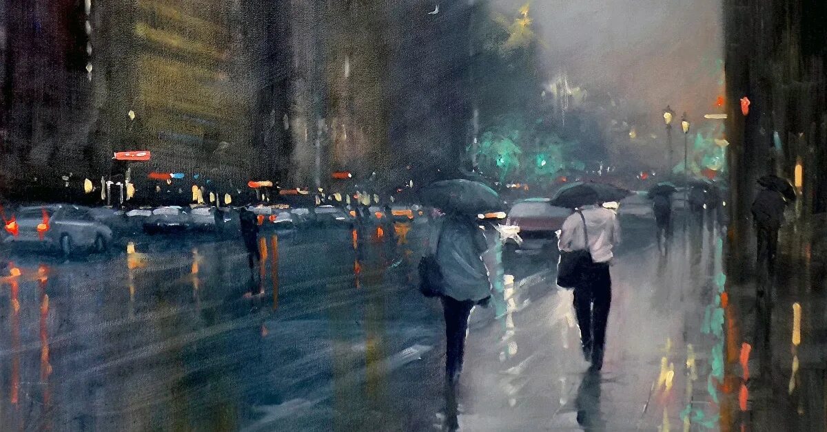 Фрэнсис МАККРОРИ картины дождя. Дождь в живописи. Картины дождь в городе. Дождь на картинах современных художников. Mike rain