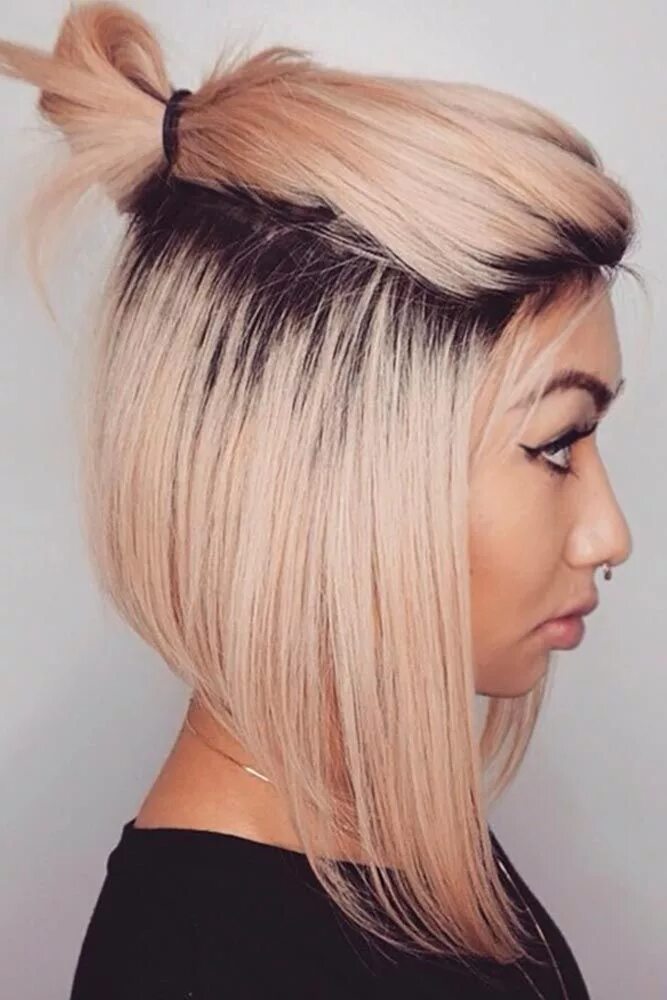 Прическа с каре хвост Top 10 round face bob ideas and inspiration