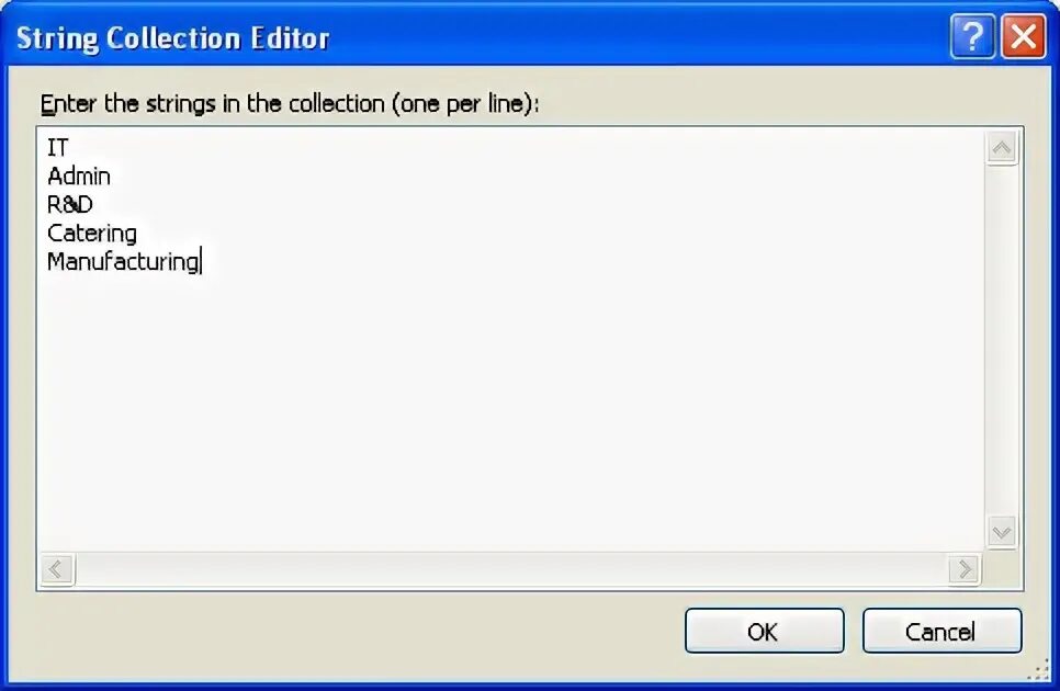 Using system string. Редактор коллекции строк c#. string editor. collection editor winforms. строка это коллекция.