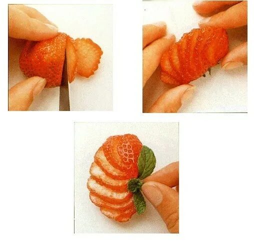 Как красиво нарезать клубнику. Как красиво нарезать клубнику