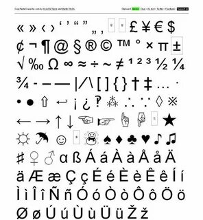 Html symbols