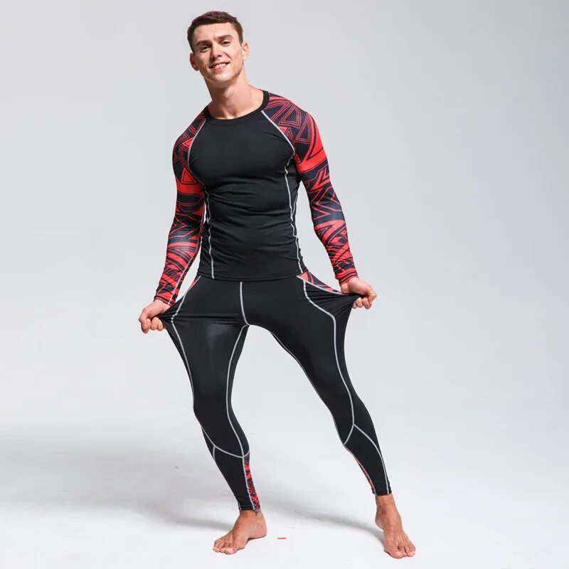 Тренажерный одежда. Одежда compression sport. одежда для фитнеса мужская. парень в спортивной одежде. костюм для тренировок.