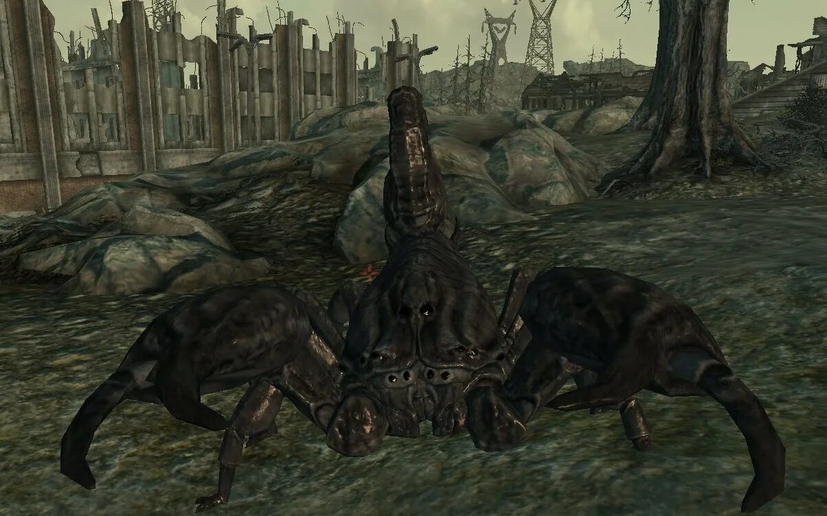 Fallout враги. Радскорпион фоллаут 3. радскорпион альбинос. fallout 3 гигантский радскорпион.