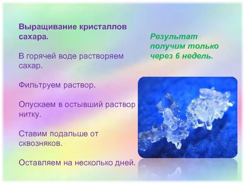 Сколько дают кристаллов. Исследовательская работа Кристаллы. Кристалл из соли вывод. План выращивания кристаллов. Кристаллы проектная работа.