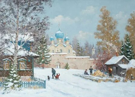 Зима в картинах художников