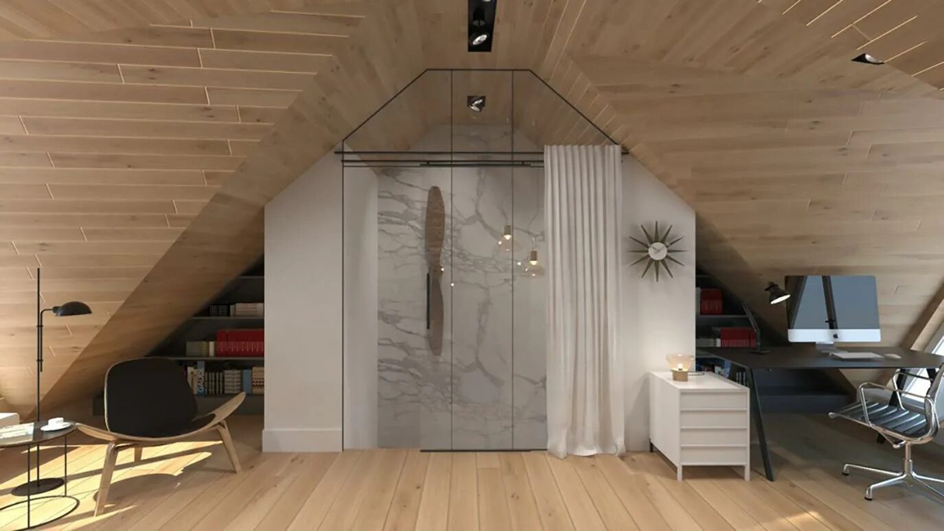 мансардный этаж, Constantine Ponomarev Home, Outdoor bed, Interior