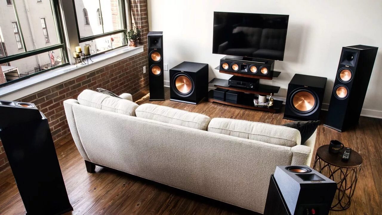 Как выбрать колонку для дома. Акустические системы 5.1 klipsch. домашний кинотеатр klipsch 5.1. комплект акустики klipsch rp-280. акустическая система klipsch rp-500c.