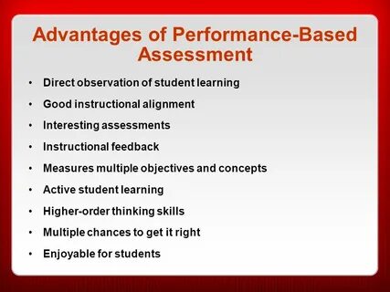 Performance based