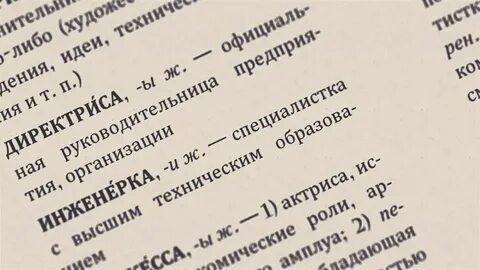 Феминитивы правила