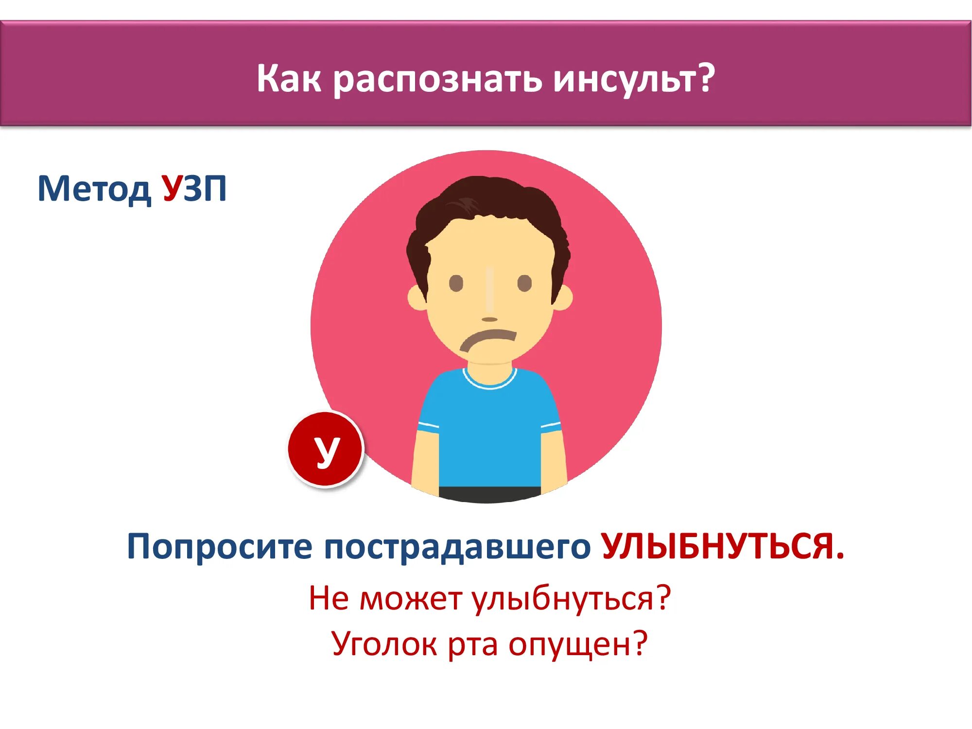 Инсульт вк. Инсульт. Распознавание инсульта. Инсульт симптомы УЗП. Распознавание инсульта и инфаркта.