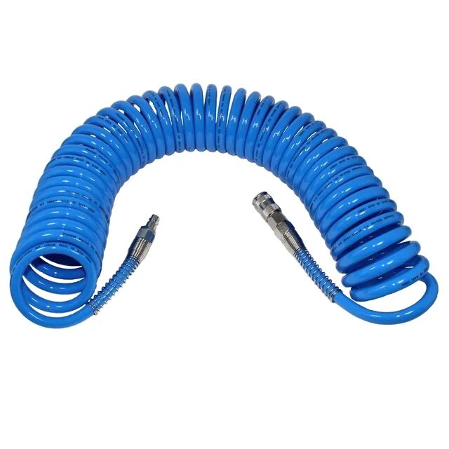 Шланг спиральный воздушный с быстросъёмными соединениями 8х12мм. Шланг спиральный для пневмоинструмента 15м. Шланг спиральный воздушный с быстросъёмными соединениями 8х12мм. Шланг для быстросъема 10. Шланг полиуретановый (пневмотрубка pu tube), 12x8 мм, 6 метров.