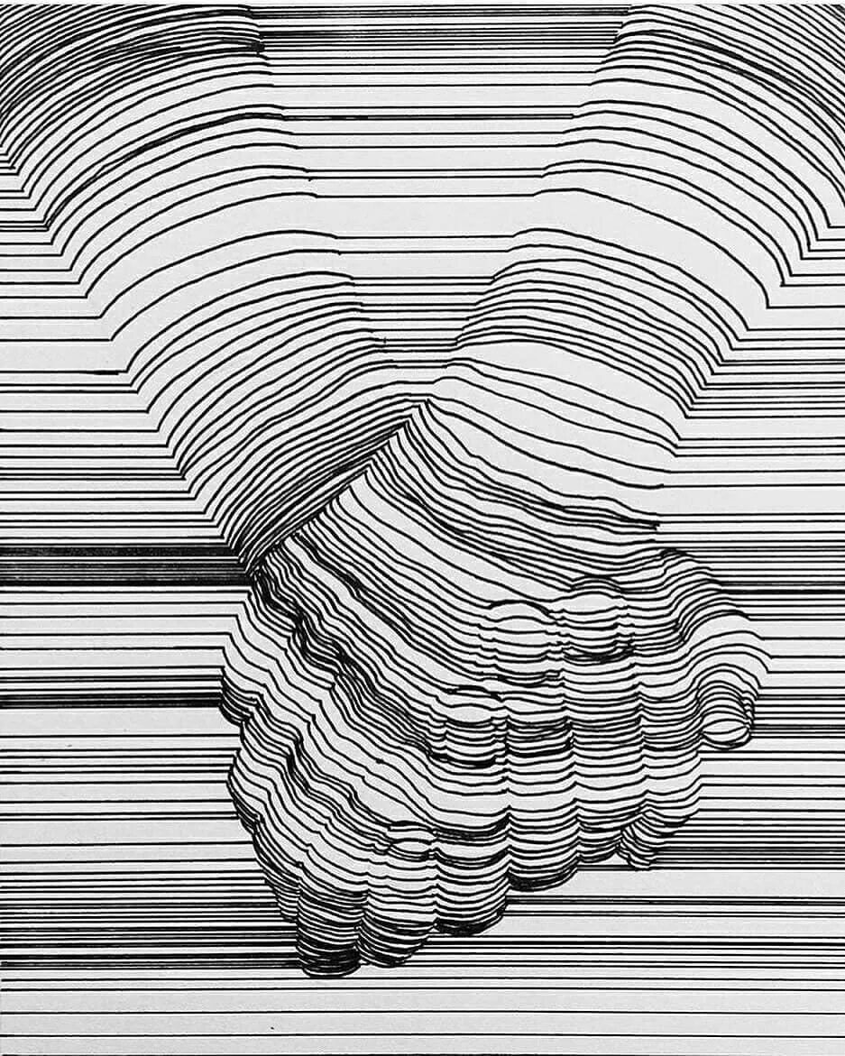 Рисование линиями. Nester formentera художник. Иллюзия объема. Линиями формате. Линейный арт от nester formentera.