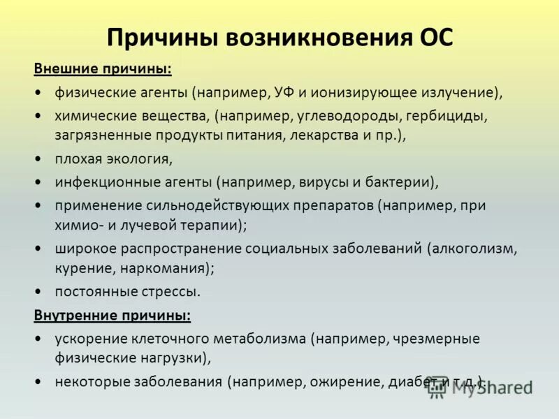 виды экономики. внешние причины. физические и химические канцерогены. физические агенты. разобщающие агенты? примеры таких веществ.