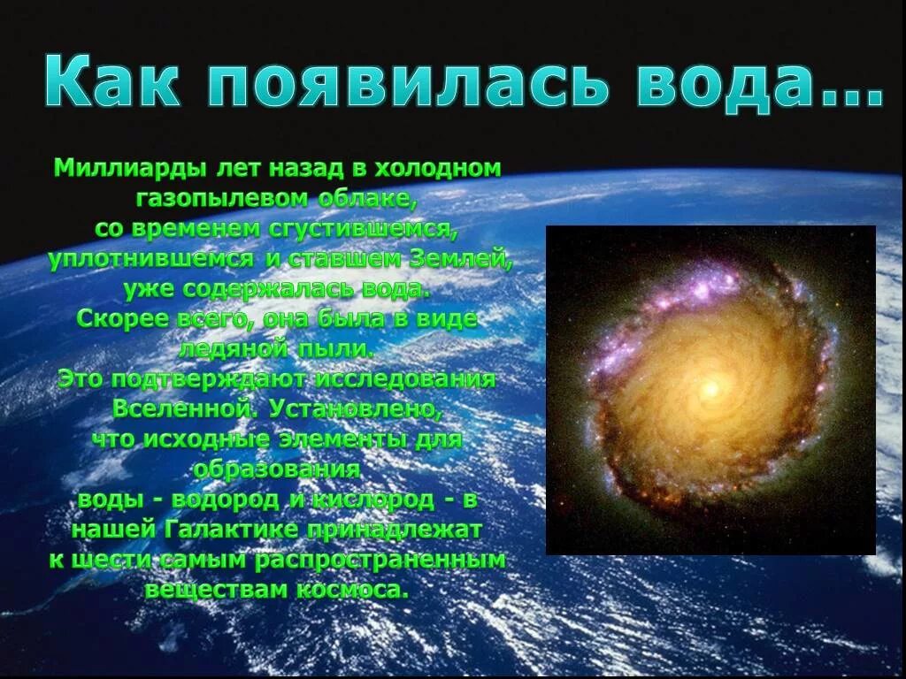 Происхождение воды на земле. Как появилась вода на земле. Гипотезы происхождения воды на земле. Как образуется вода.