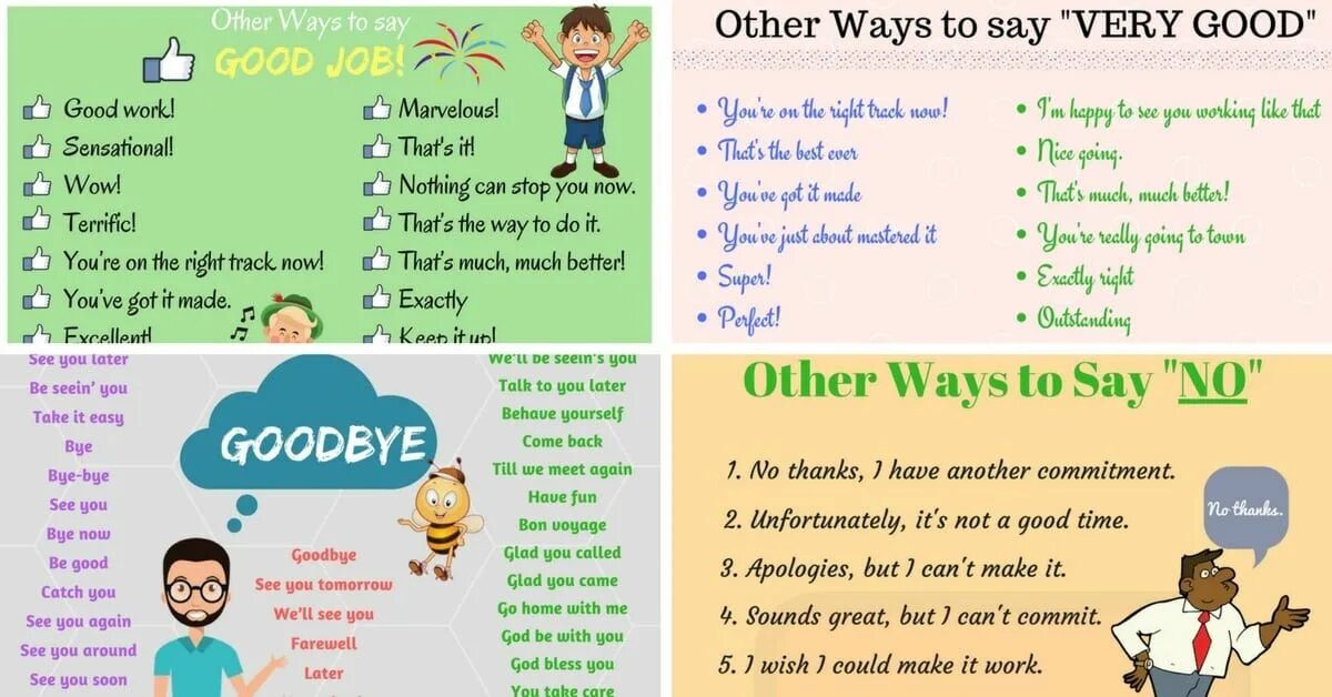 Other ways to say. Other ways to say say. Different ways to say Goodbye. Ways to say Goodbye in English.