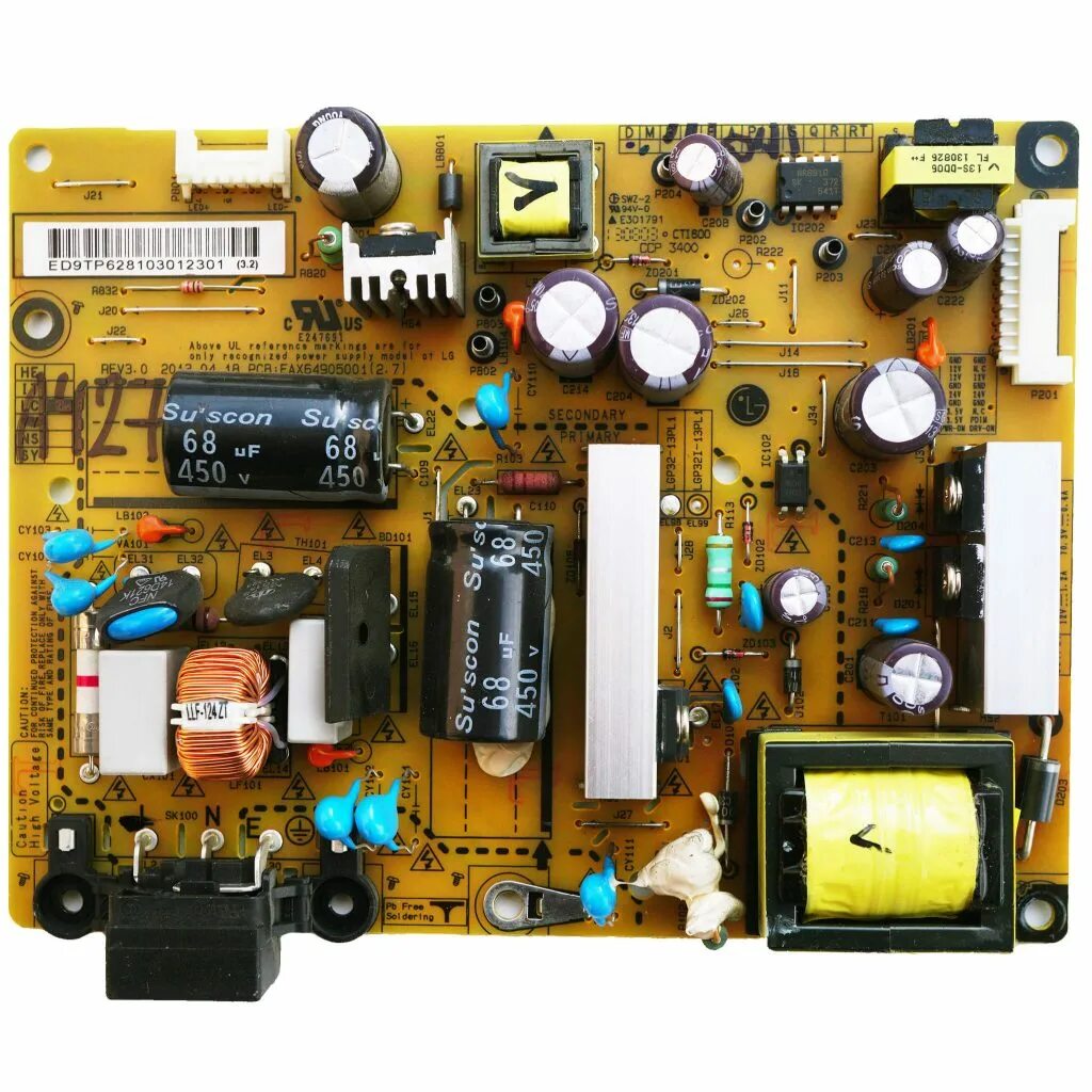 Eax64905001 2.7 схема блока питания LG AIP-0165 L227WGP POWER-INVERTER SCH Service Manual download, schematics, eepr