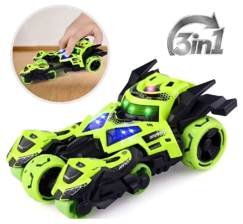 игрушечная машинка бэтмобиль и 2 мотоцикла. машинка +2мотоцикла свет+звук 66-2221. машинка 3 в 1. машинка 3 в 1. джексон шторм mattel.