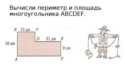 Формула площади и периметра многоугольника