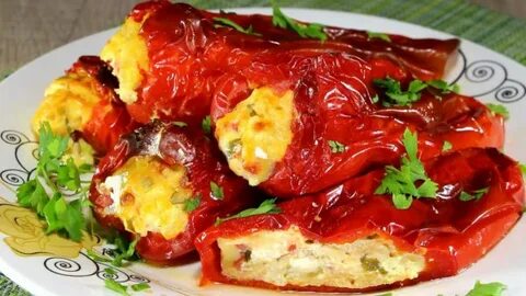 Перцы фаршированные печенью