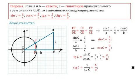 Презентация решение прямоугольных треугольников