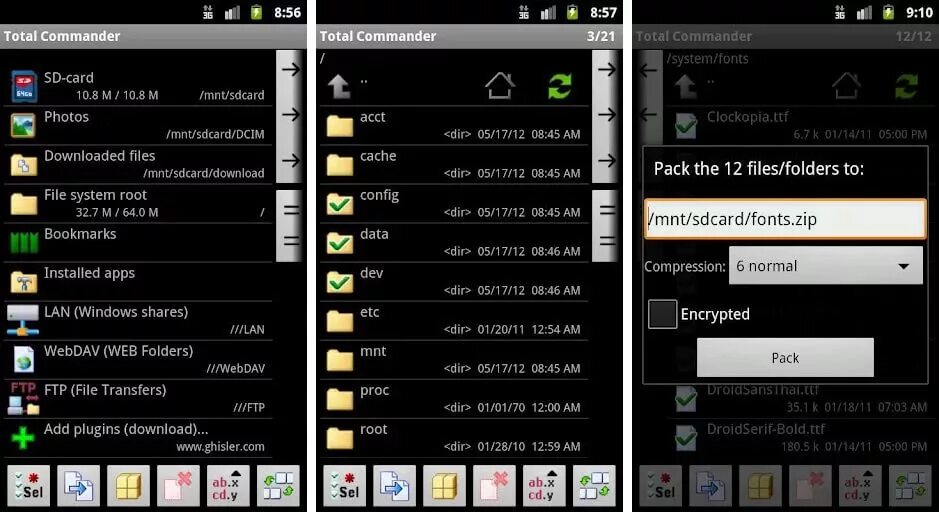 Как удалить папку с телефона андроид. Тотал коммандер для андроид. папка system/sdcard андроид. команды для тотал коммандер на андроид. тотал коммандер для андроид очистка памяти.