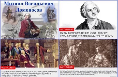 5 фактов про ломоносова