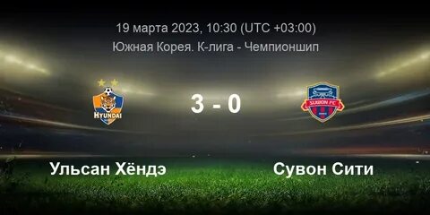 Прогноз на матч ульсан