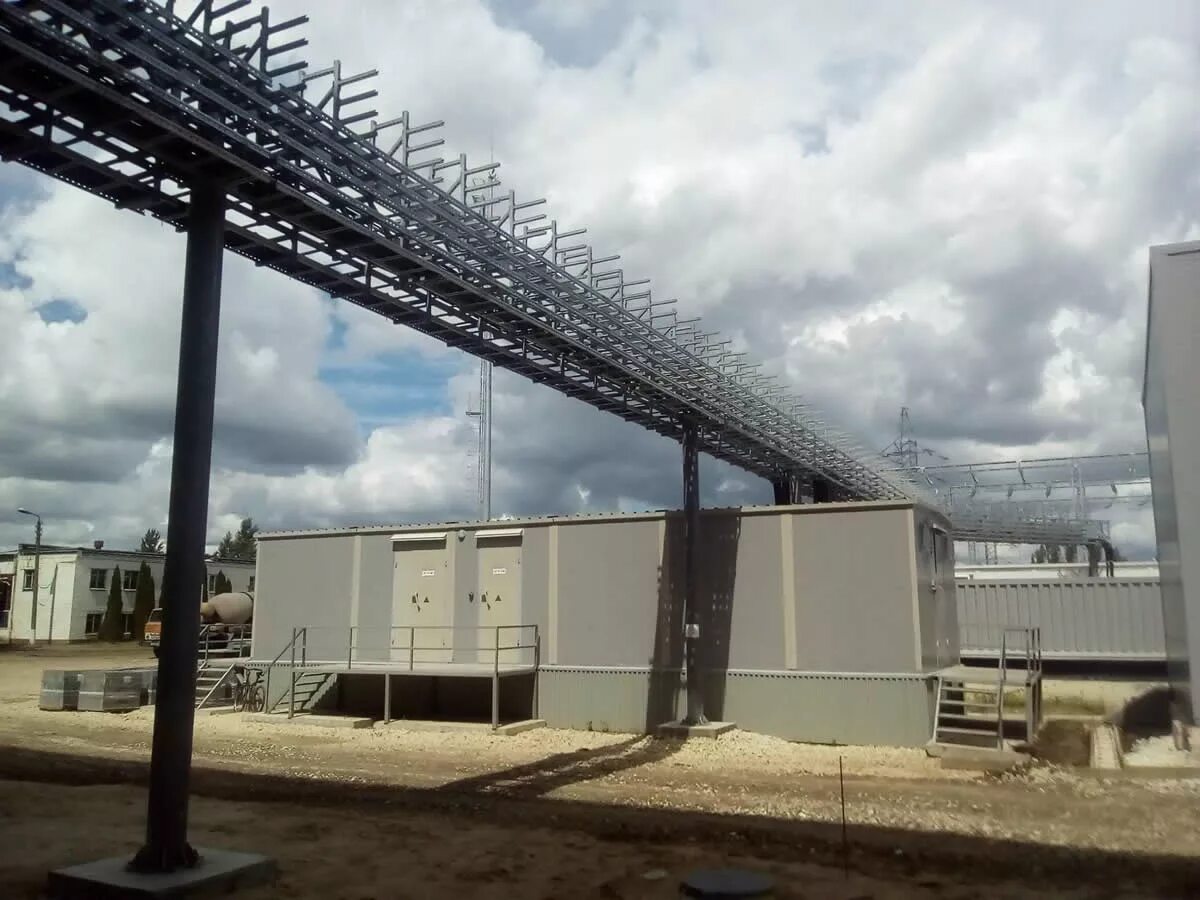 Кабельная эстакада 35кв. 02-эс п. 2. Эстакада металлическая. 105.