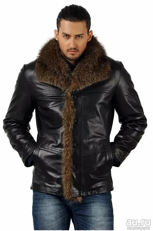 Куртка мужская зимняя из искусственной кожи, с флисовой подкладкой AliExpress