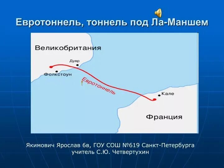 Расстояние от англии до франции