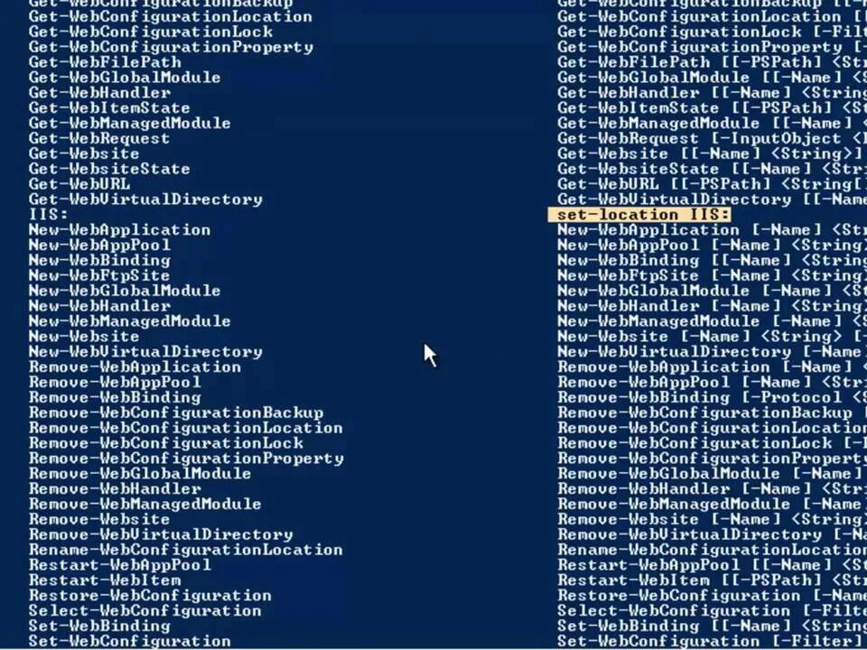 Powershell iis. Powershell iis