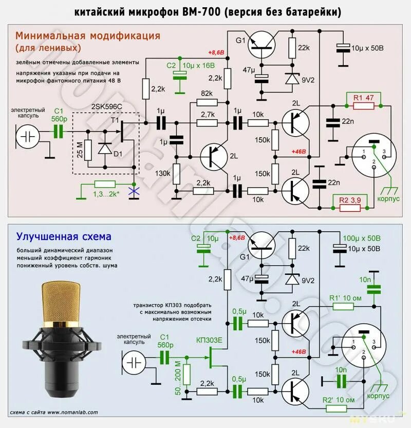 Схема конденсаторного микрофона с фантомным питанием. Схема конденсаторного микрофона с фантомным питанием. Питание динамического микрофона. Схема питания электретного микрофона. Схема электретного микрофона с фантомным питанием.